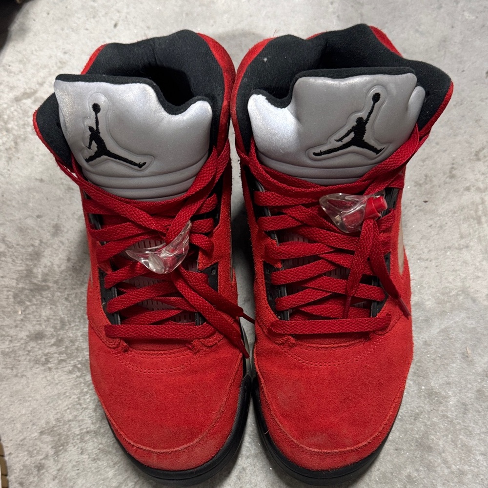 Jordan Red and Black High-Top Sneakers